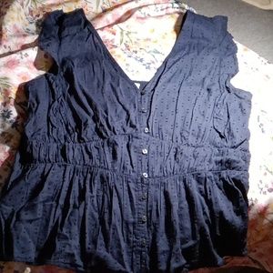 Navy blue cute top